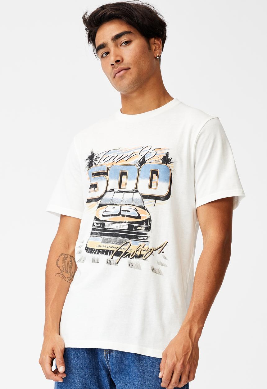 Cotton On - Tbar moto T-shirt - white