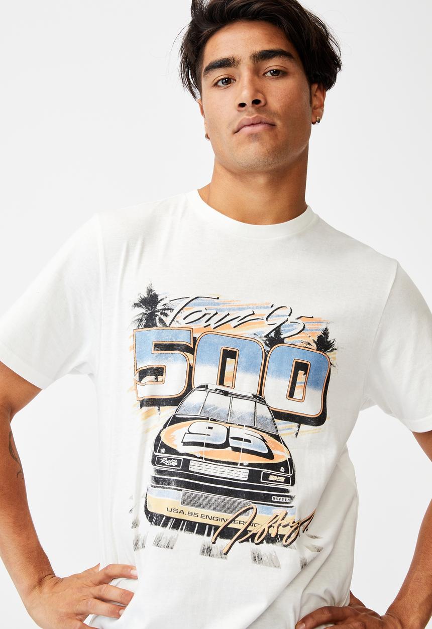 Cotton On - Tbar moto T-shirt - white