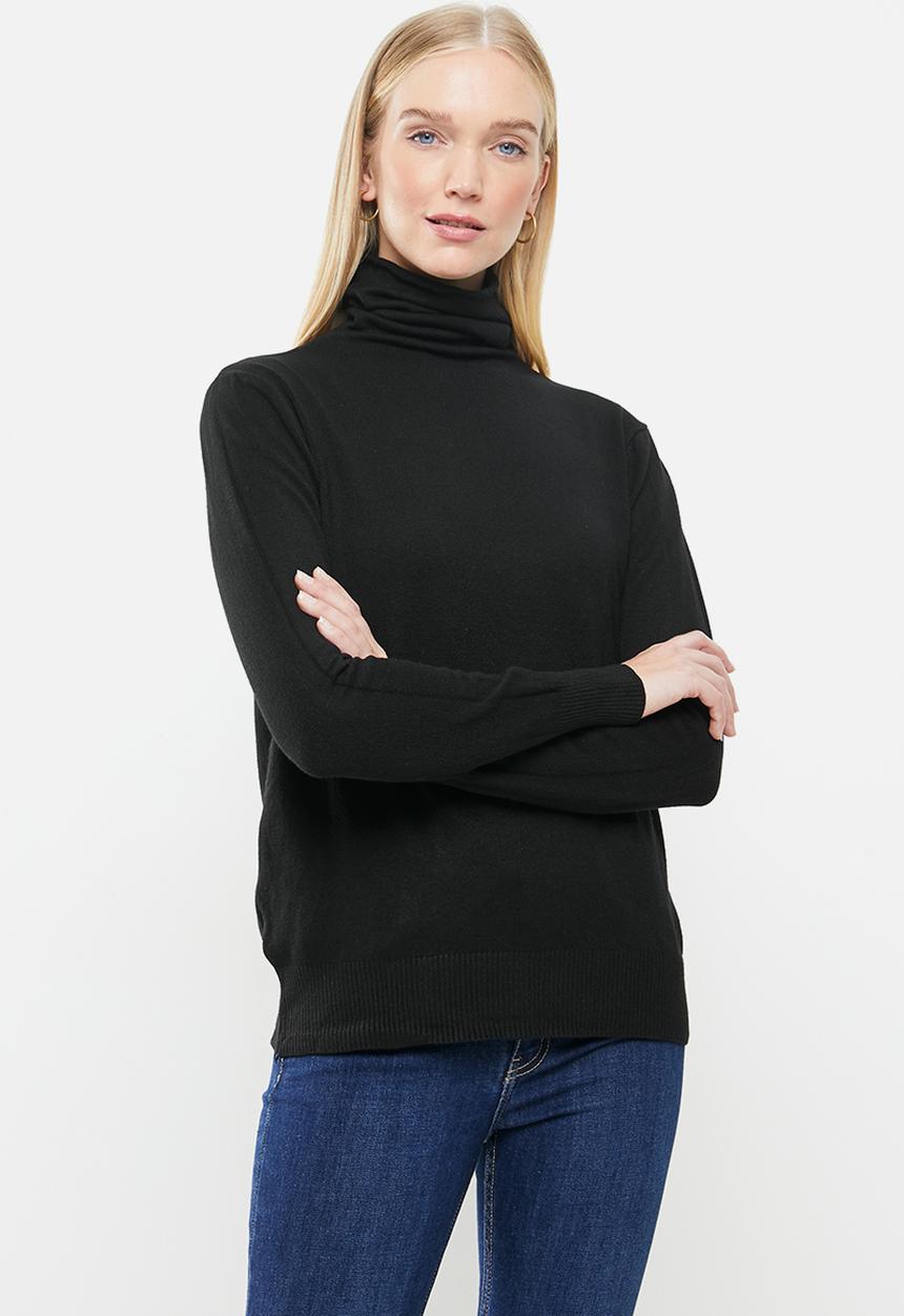 STYLE REPUBLIC - Turtleneck long sleeve jersey - black