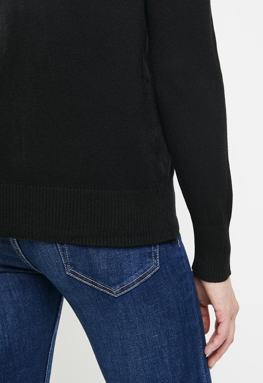 STYLE REPUBLIC - Turtleneck long sleeve jersey - black