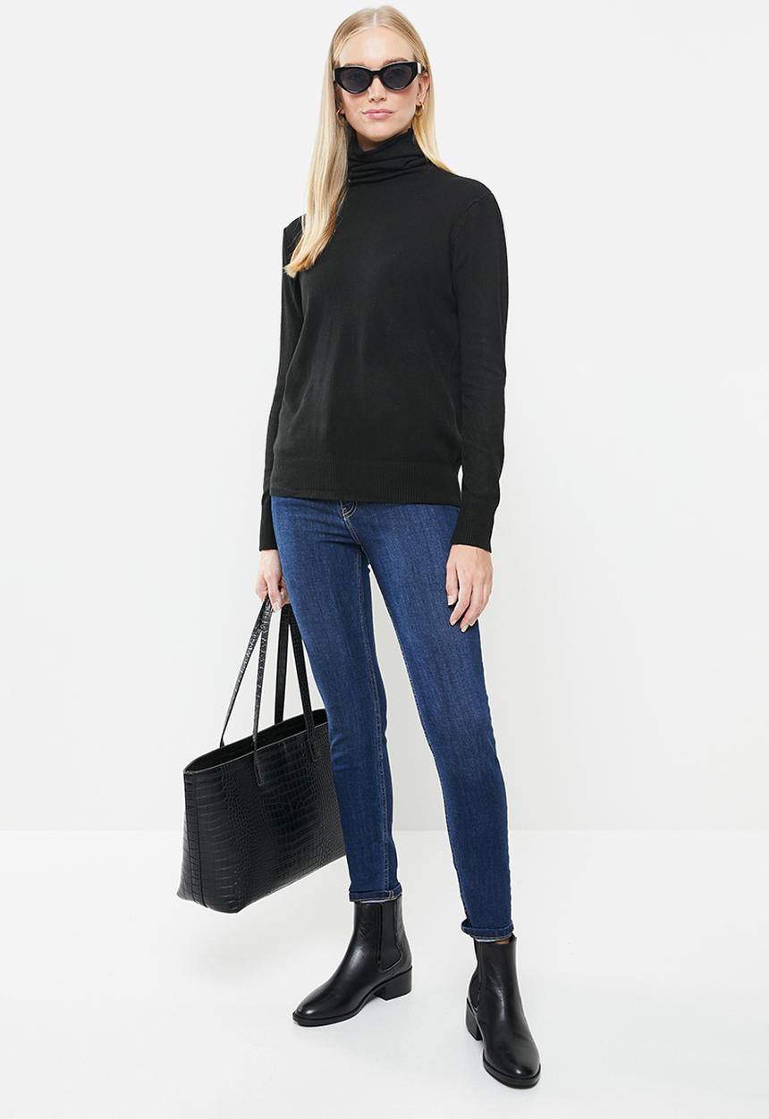 STYLE REPUBLIC - Turtleneck long sleeve jersey - black