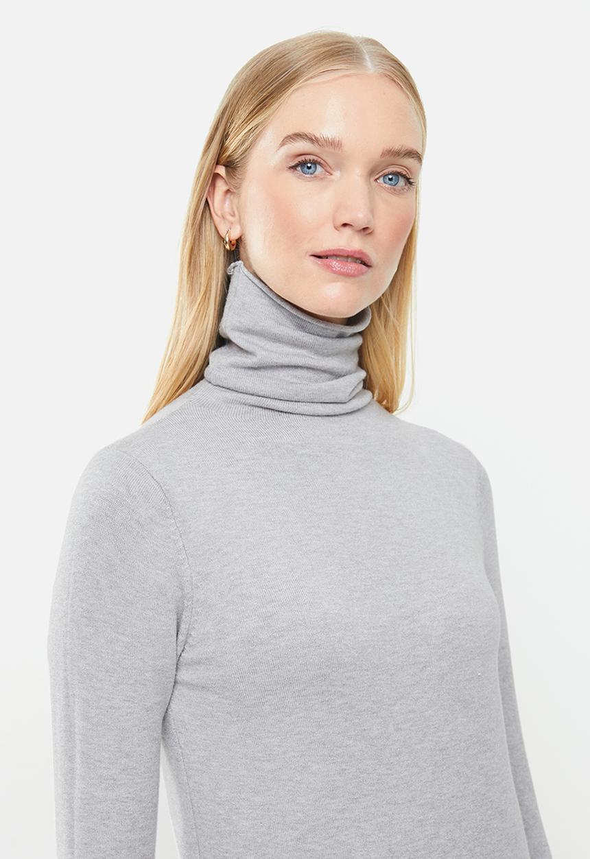 STYLE REPUBLIC - Turtleneck long sleeve jersey - grey