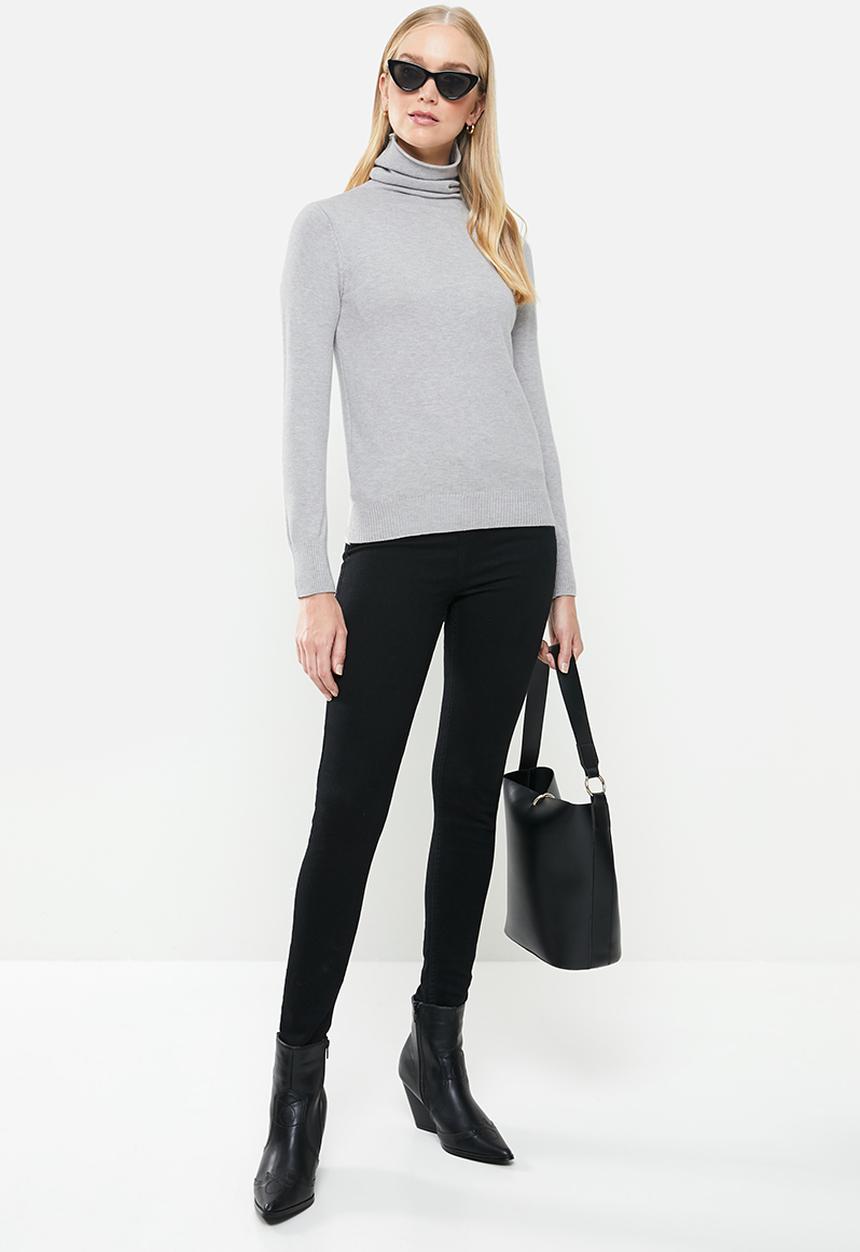 STYLE REPUBLIC - Turtleneck long sleeve jersey - grey