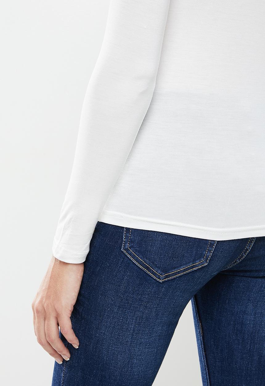 STYLE REPUBLIC - Long sleeve knit top - white