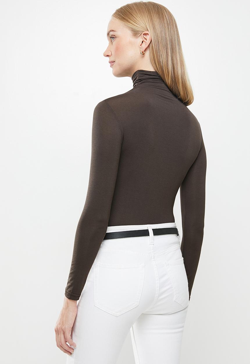 STYLE REPUBLIC - Long sleeve knit top - brown