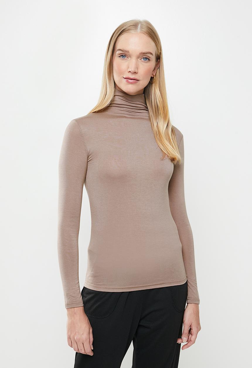 STYLE REPUBLIC - Long sleeve knit top - stone