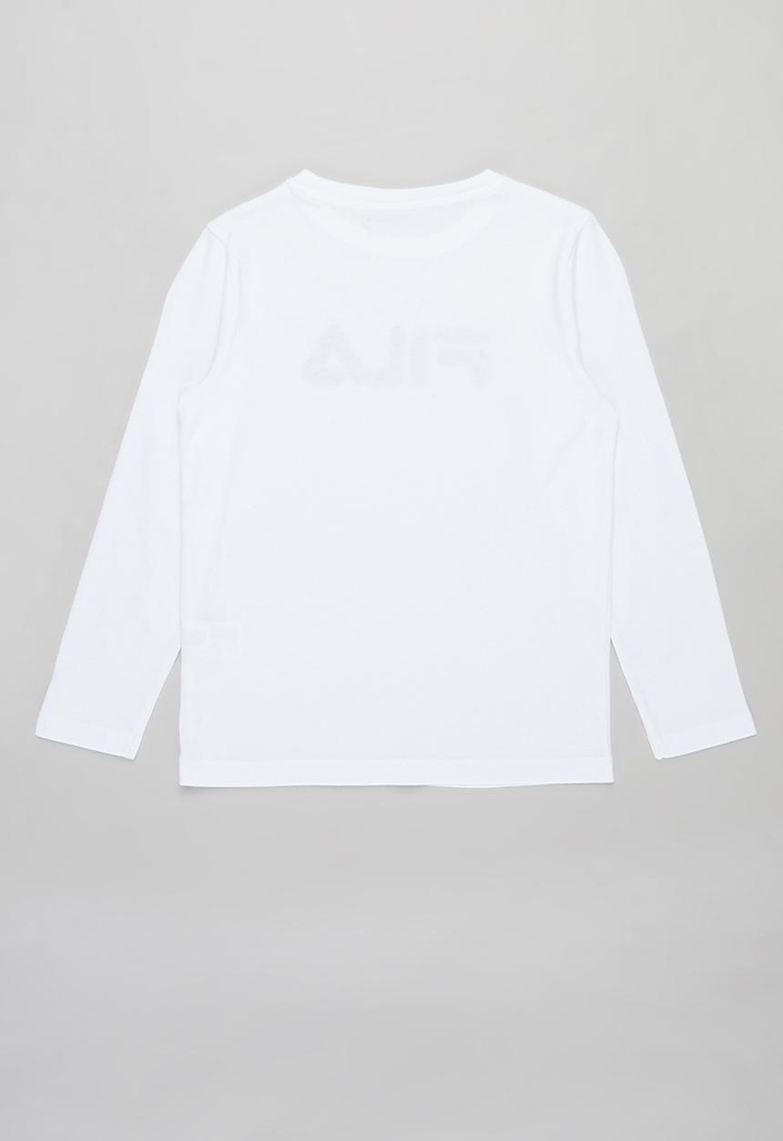 FILA - Mono deckle long sleeve tee - white