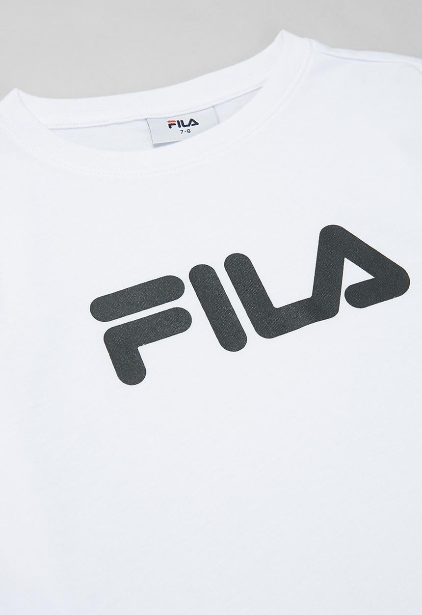 FILA - Mono deckle long sleeve tee - white