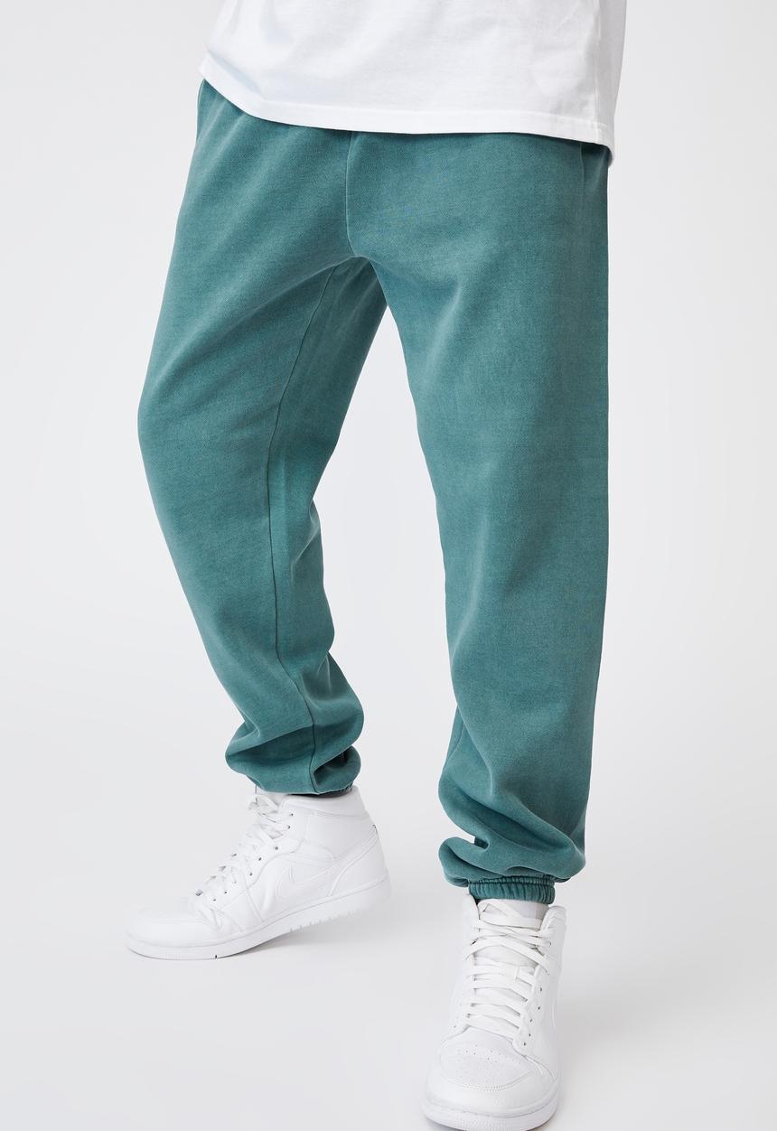 Factorie - Relaxed trackpant - washed pine teal