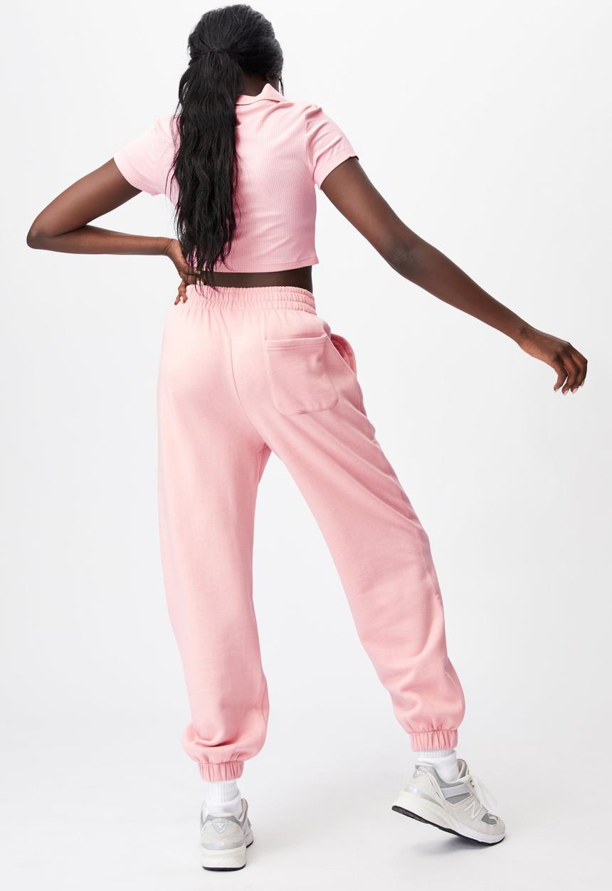 Factorie - Rib polo top - pink
