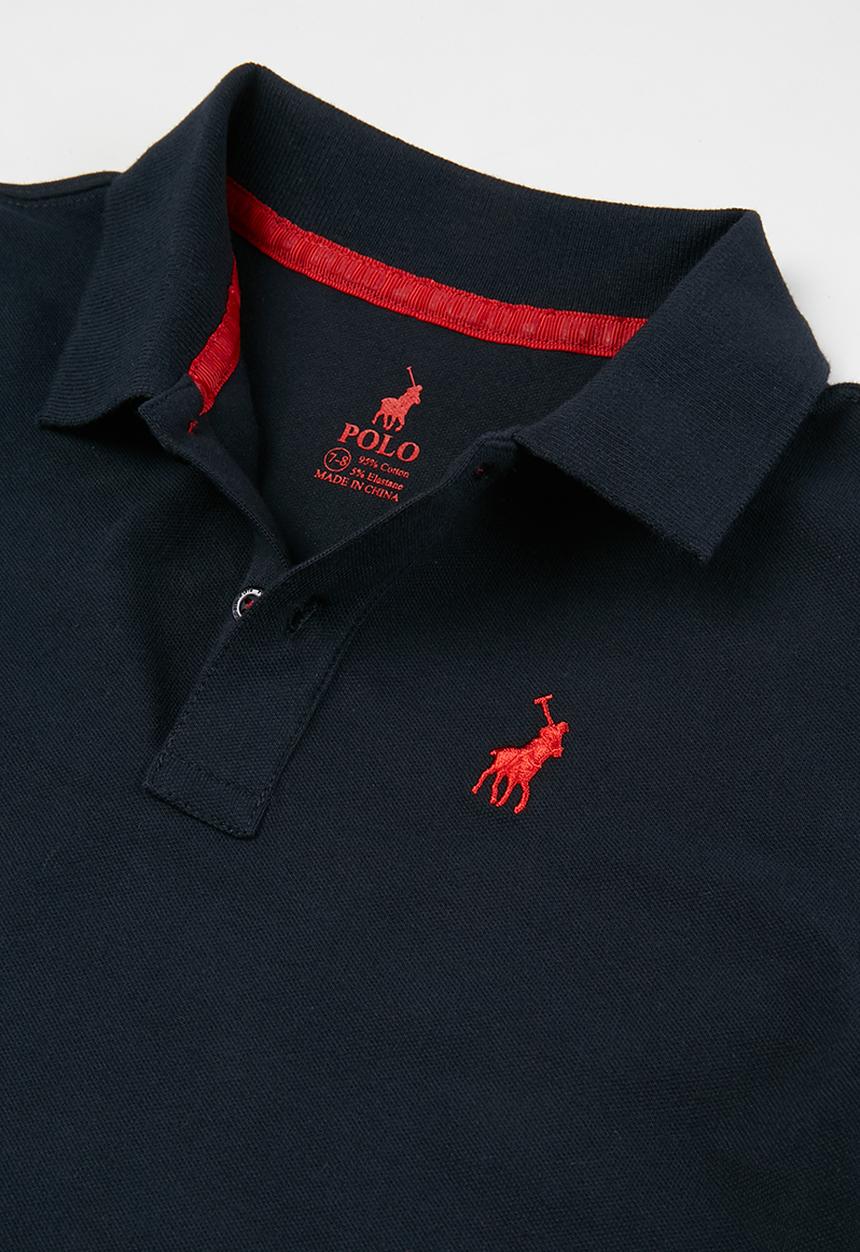POLO - Boys austin short sleeve golfer - navy