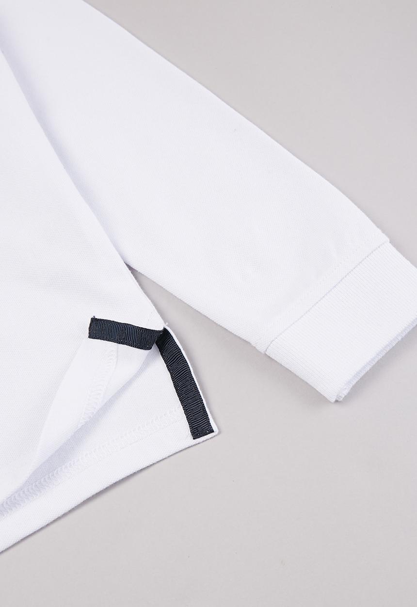 POLO - Boys robert long sleeve golfer - white