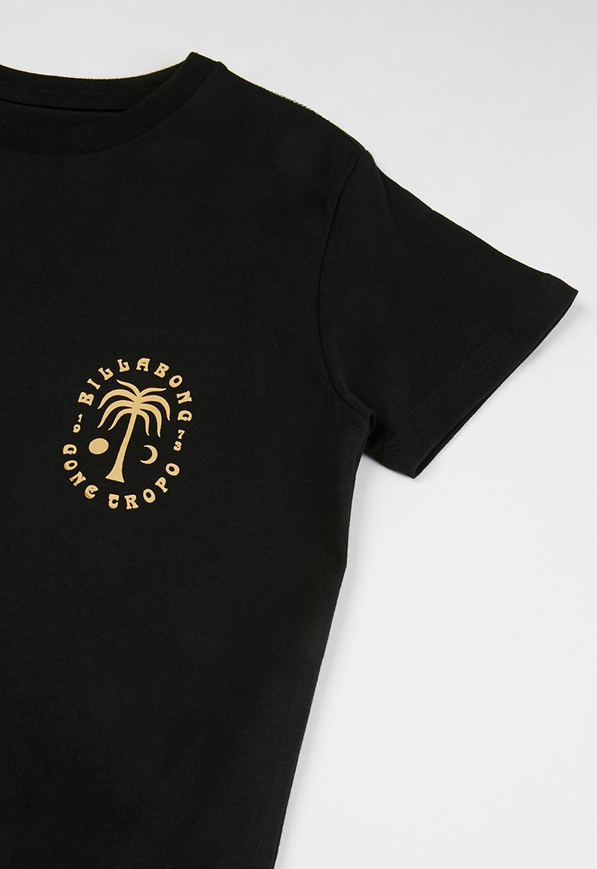 Billabong  - Boys moon palm tee - black