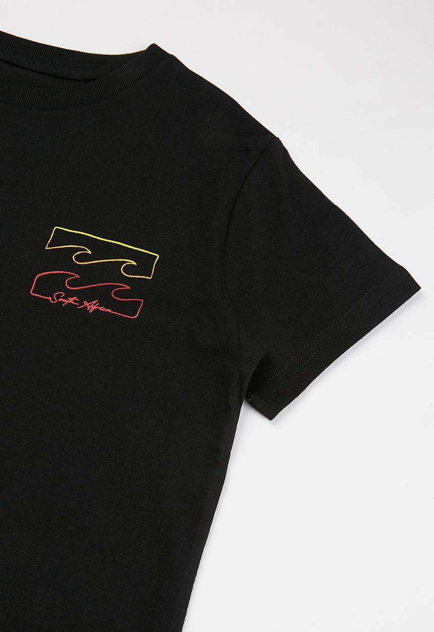 Billabong  - Boys logo lines south africa tee - black
