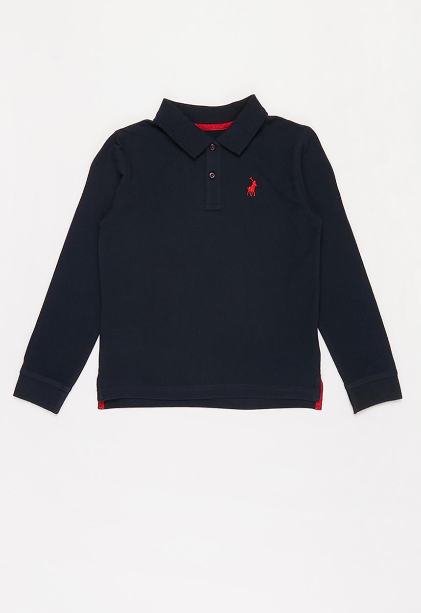POLO - Boys robert long sleeve golfer - navy