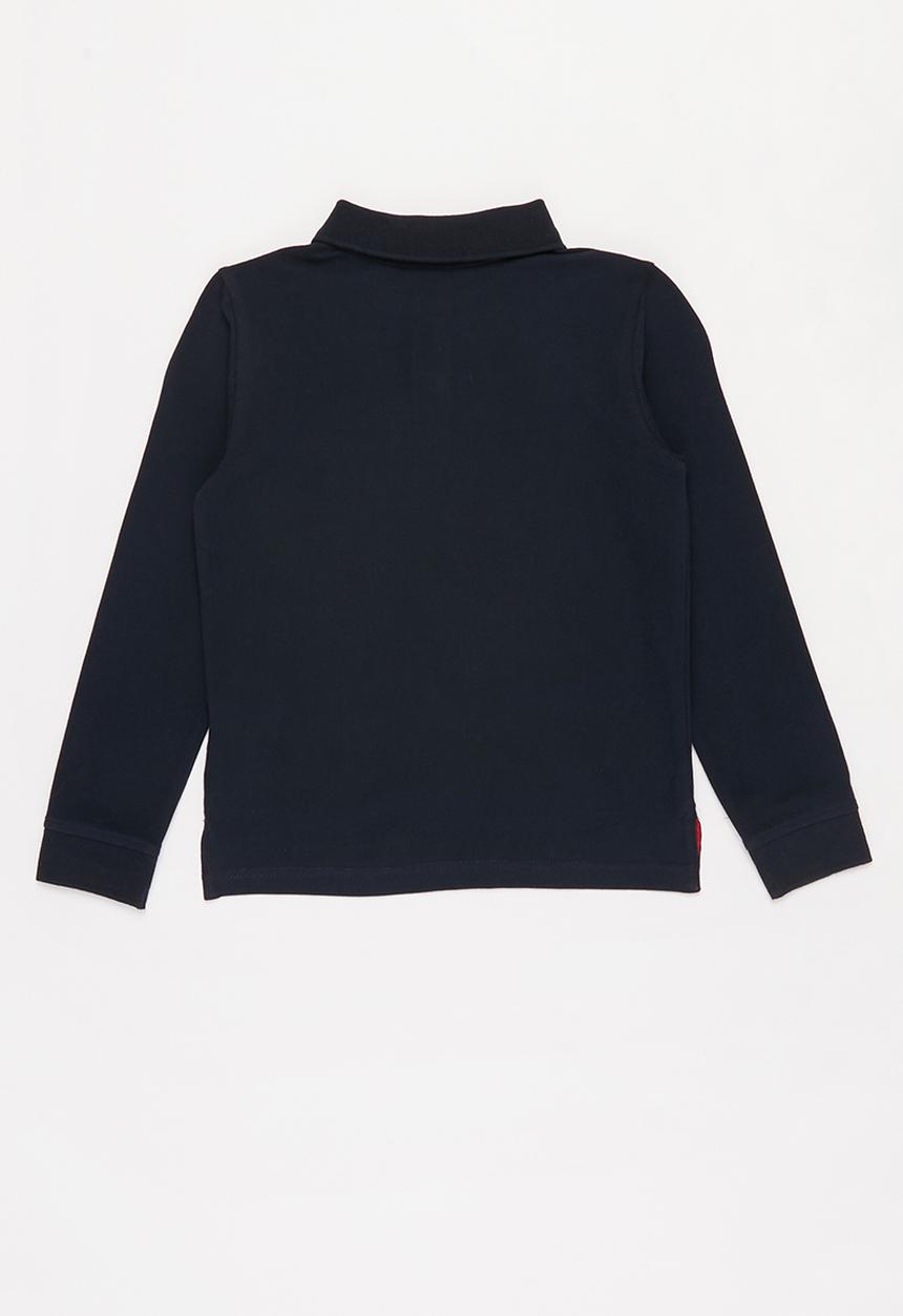 POLO - Boys robert long sleeve golfer - navy