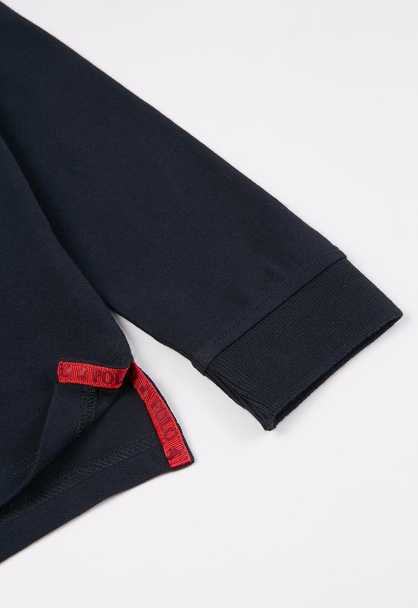 POLO - Boys robert long sleeve golfer - navy
