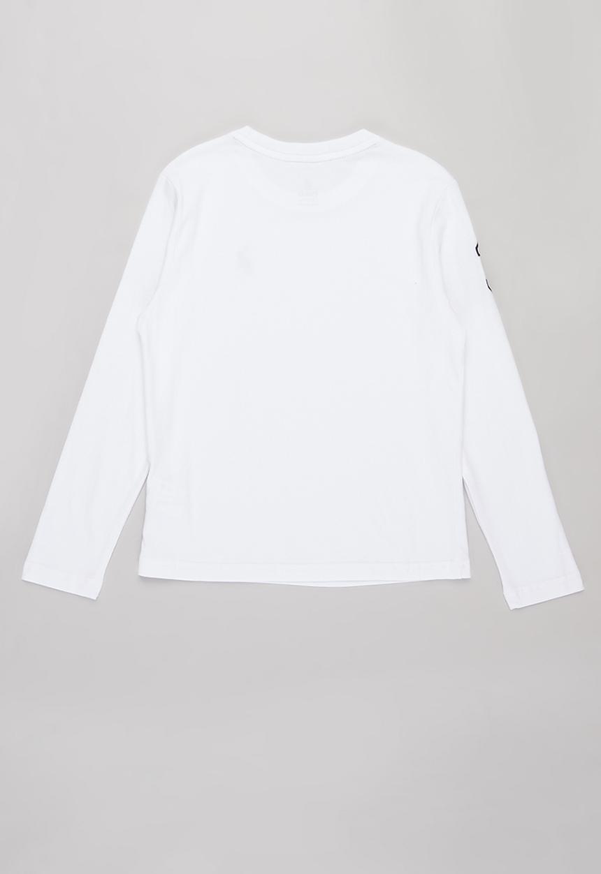 POLO - Boys ashton long sleeve tee - white