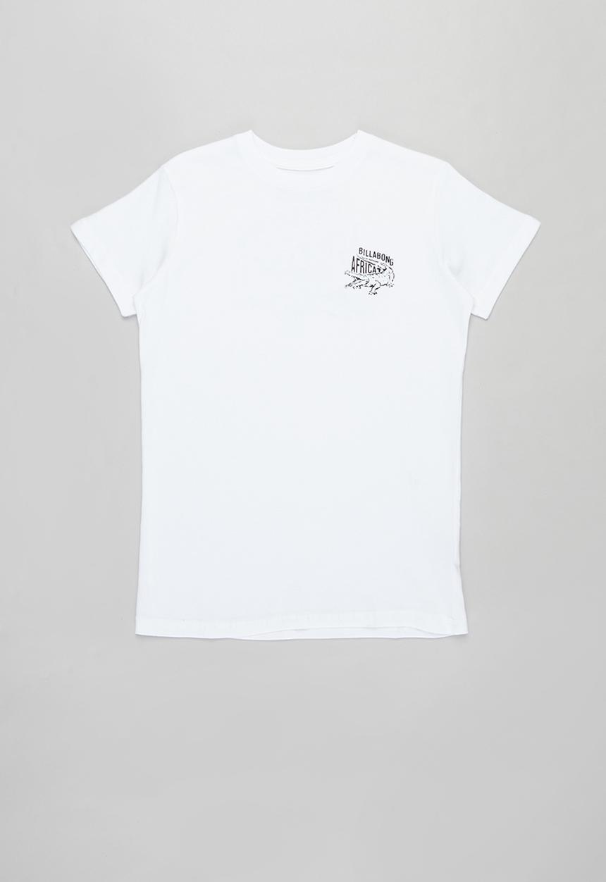 Billabong  - Boys croc Africa tee - white