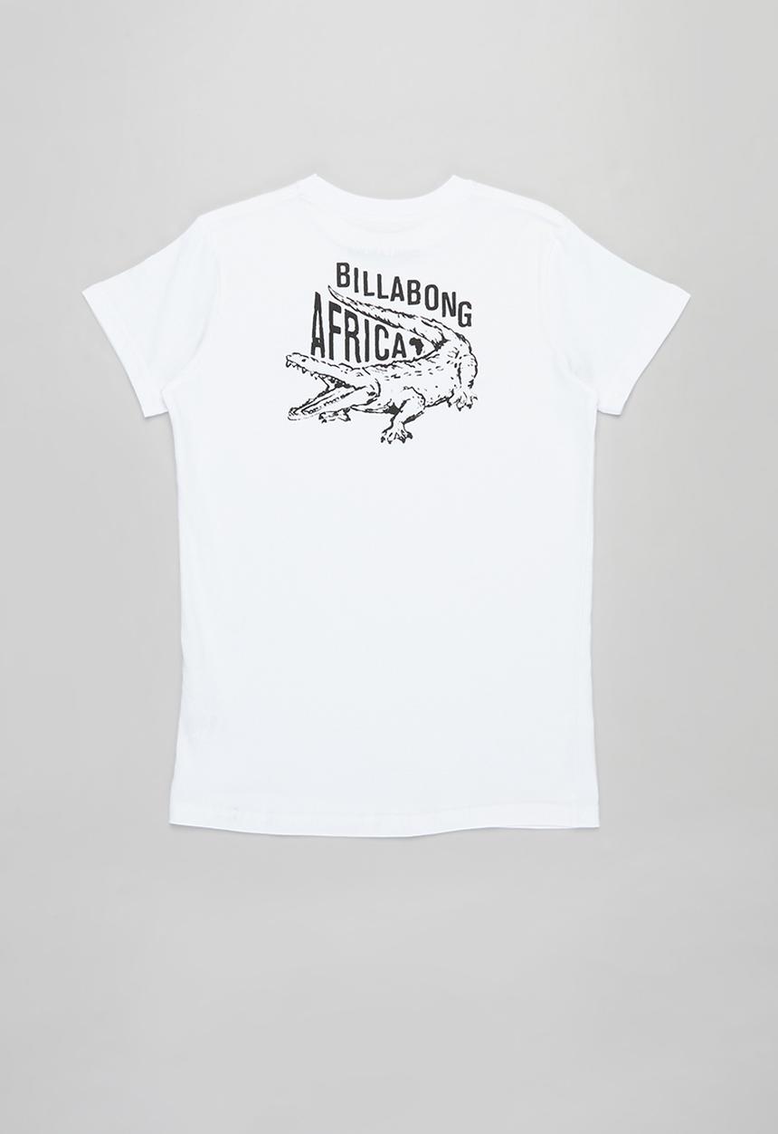 Billabong  - Boys croc Africa tee - white
