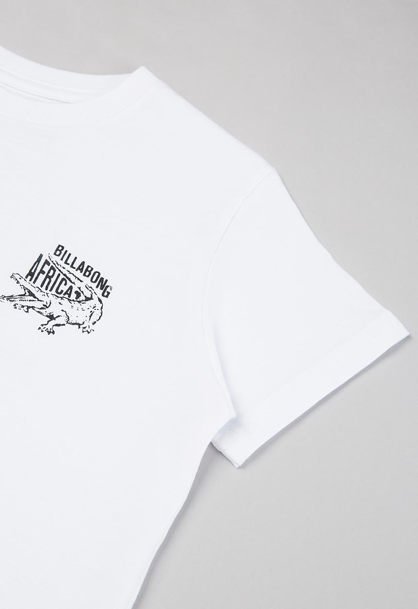 Billabong  - Boys croc Africa tee - white