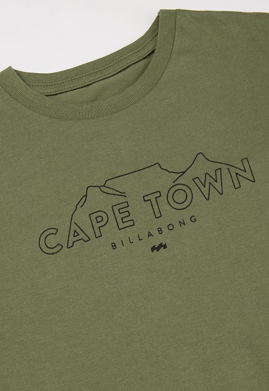 Billabong  - Boys outlined cape town tee - khaki