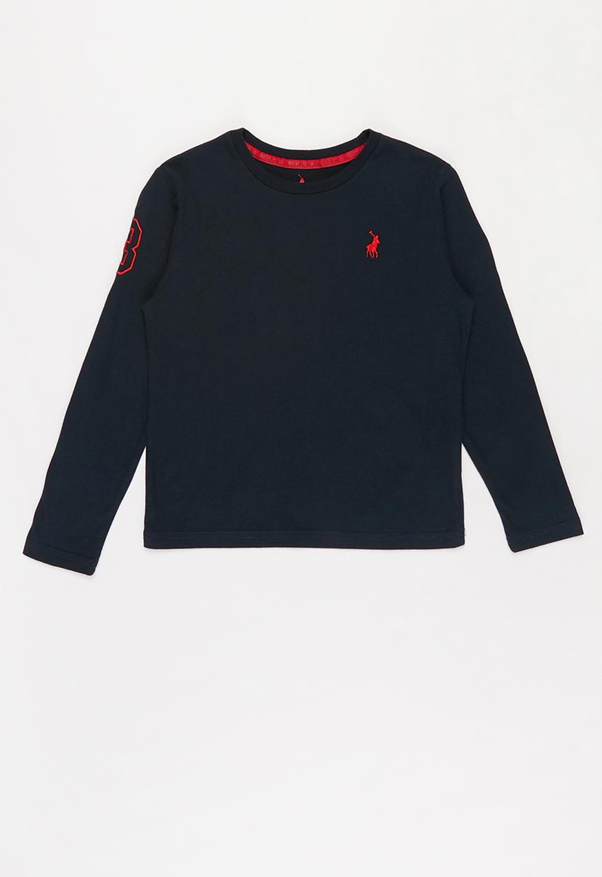 POLO - Boys ashton long sleeve tee - navy