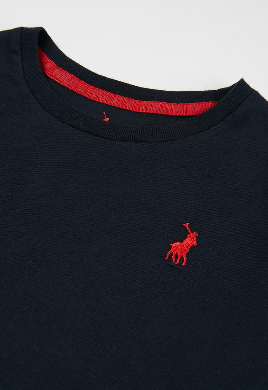 POLO - Boys ashton long sleeve tee - navy