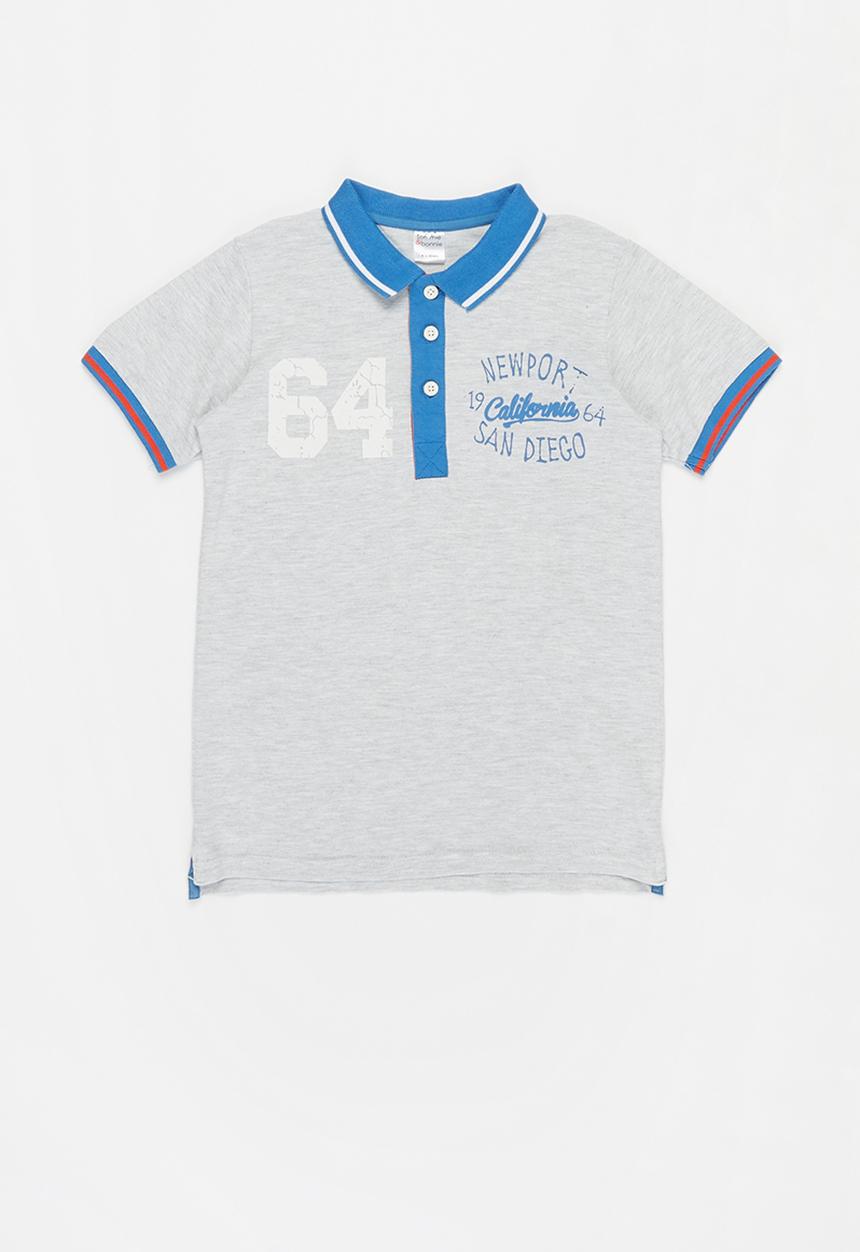 MINOTI - Pique polo shirt - light grey