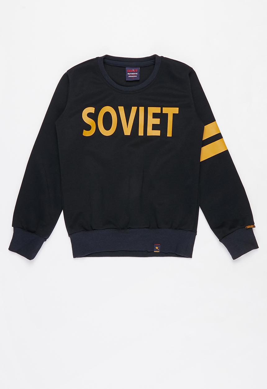 SOVIET - Vista crew neck sweat top - navy