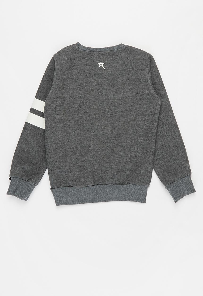 SOVIET - Vista crew neck sweat top - grey