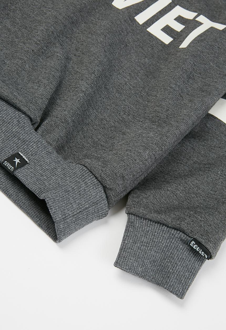 SOVIET - Vista crew neck sweat top - grey