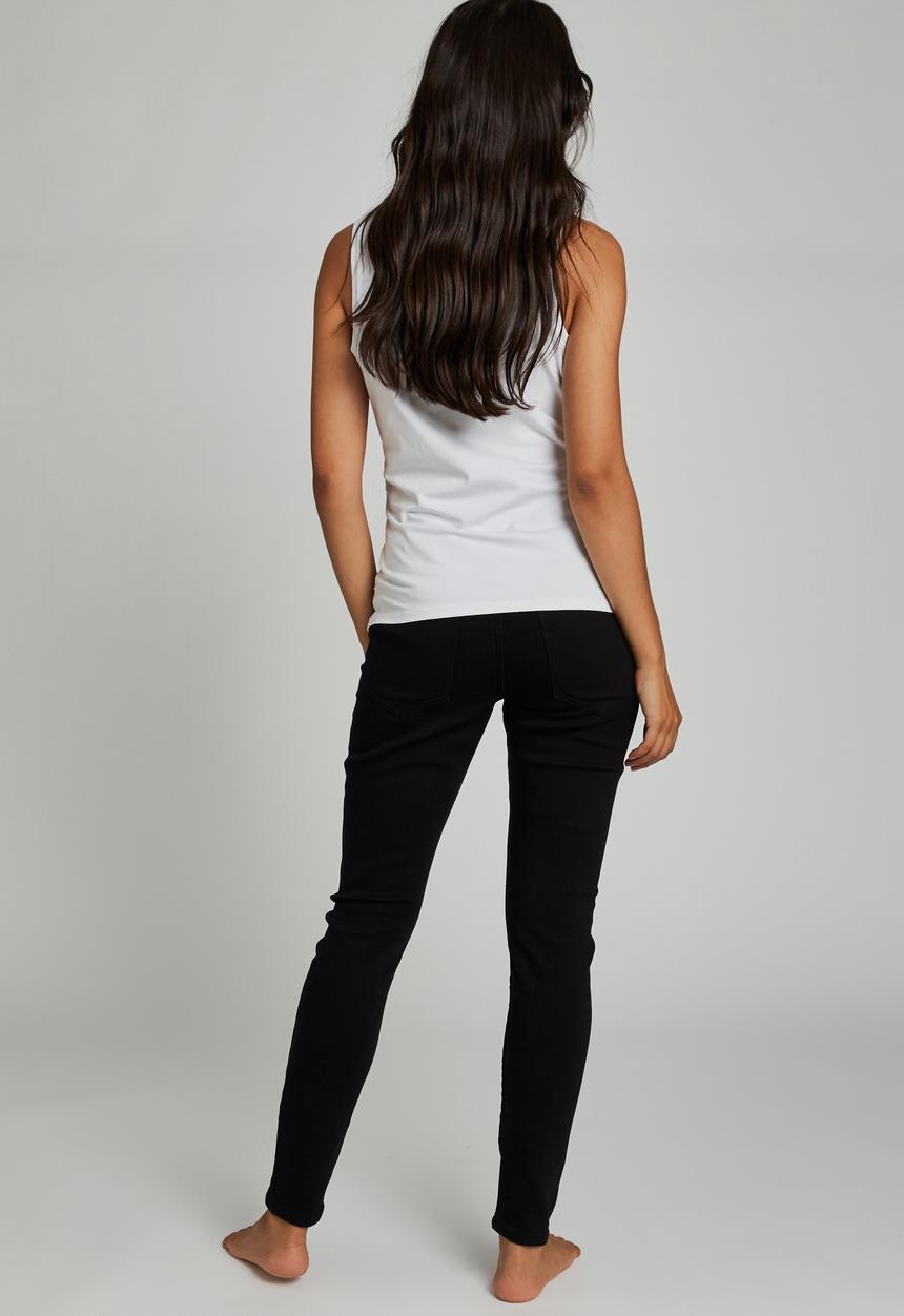 Cotton On - Maternity super stretch jean over belly - black