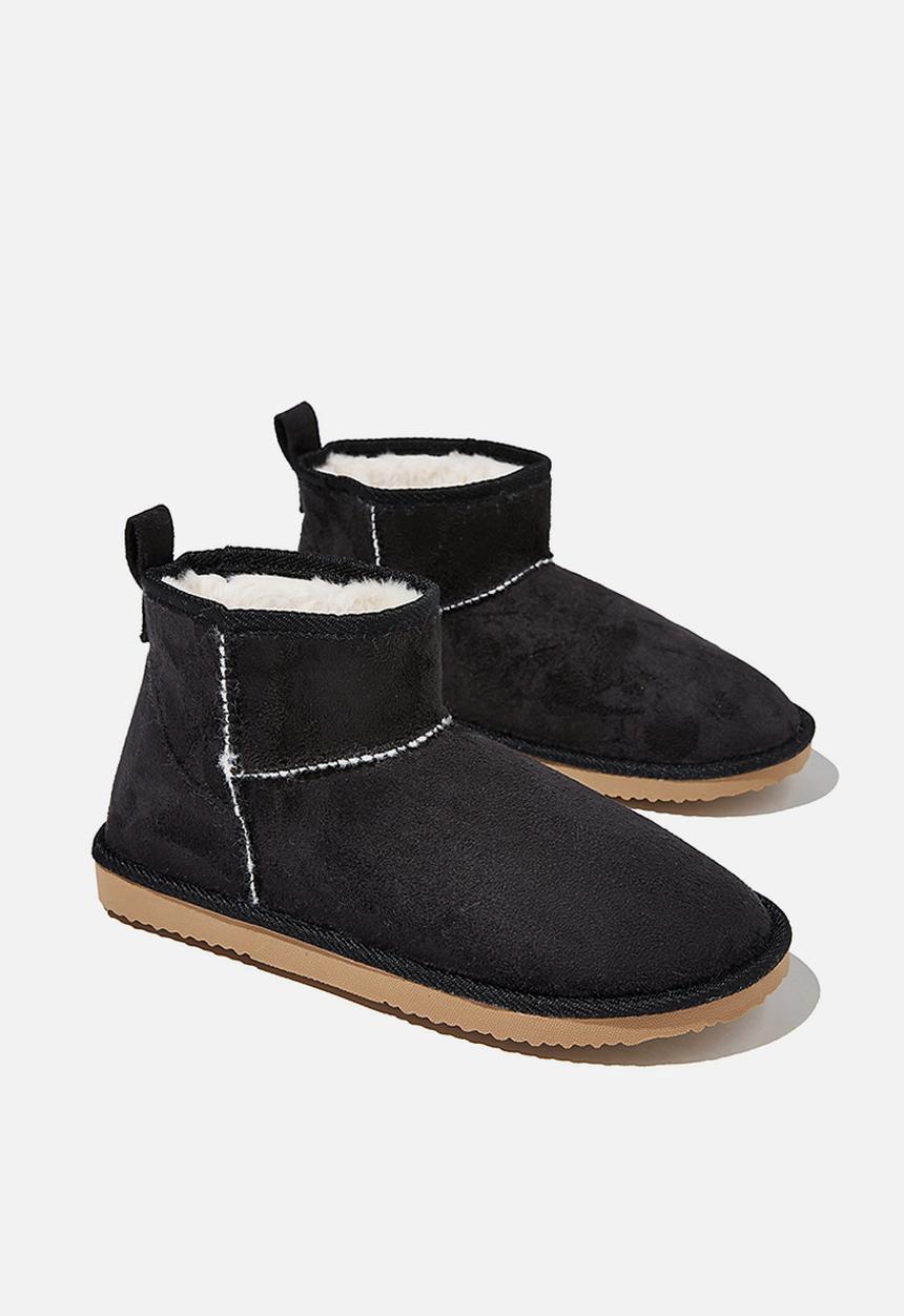 Cotton On - Body super cropped home boot - black DNU