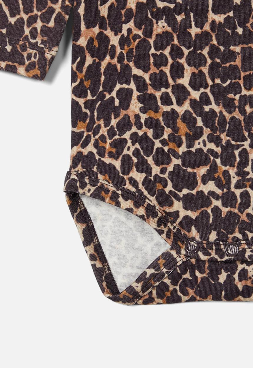 Name It - Kala long sleeve babygrow - brown 