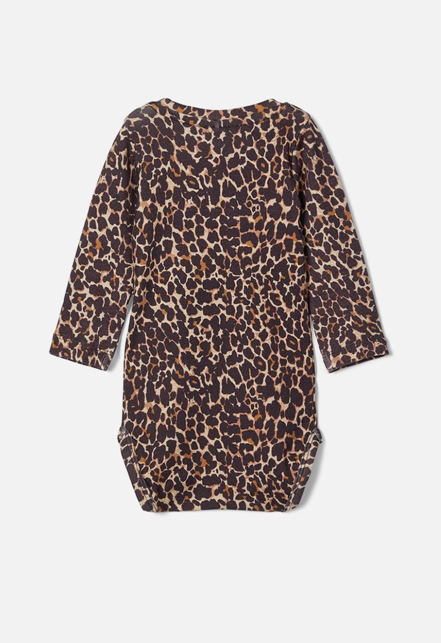 Name It - Kala long sleeve babygrow - brown 