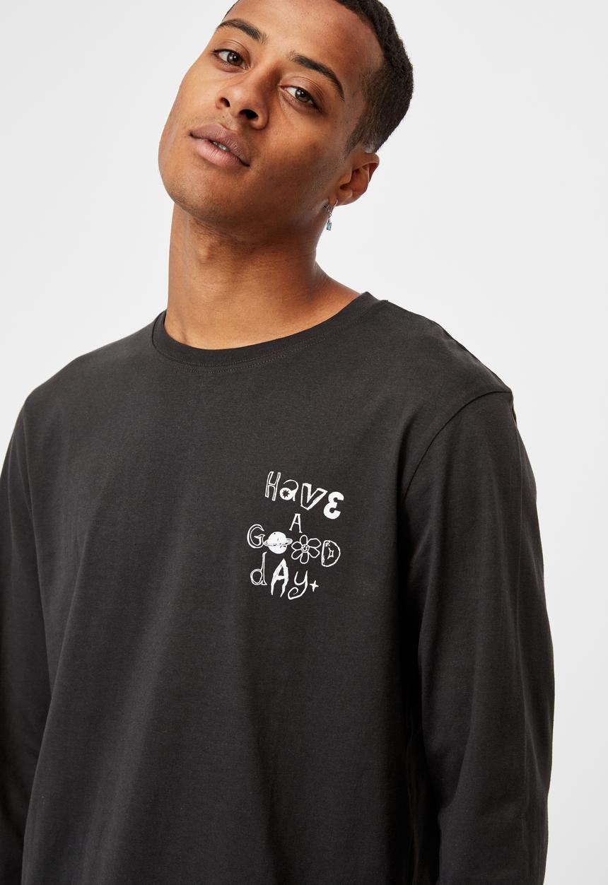 Cotton On - Tbar long sleeve T-shirt - black