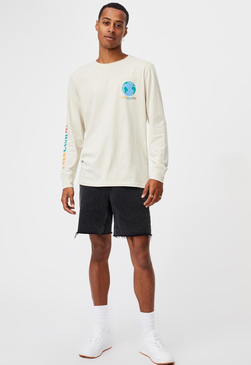 Cotton On - Tbar long sleeve T-shirt - white