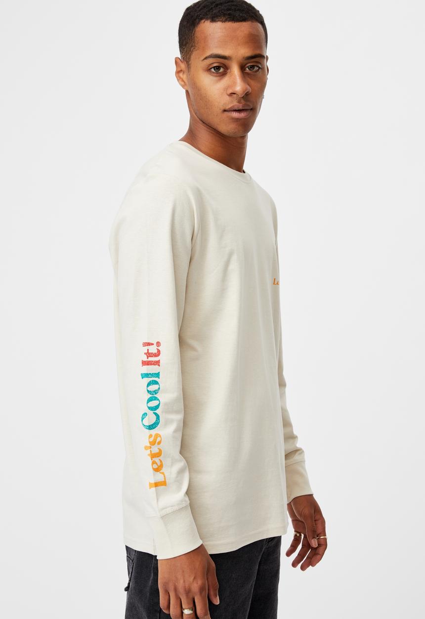 Cotton On - Tbar long sleeve T-shirt - white