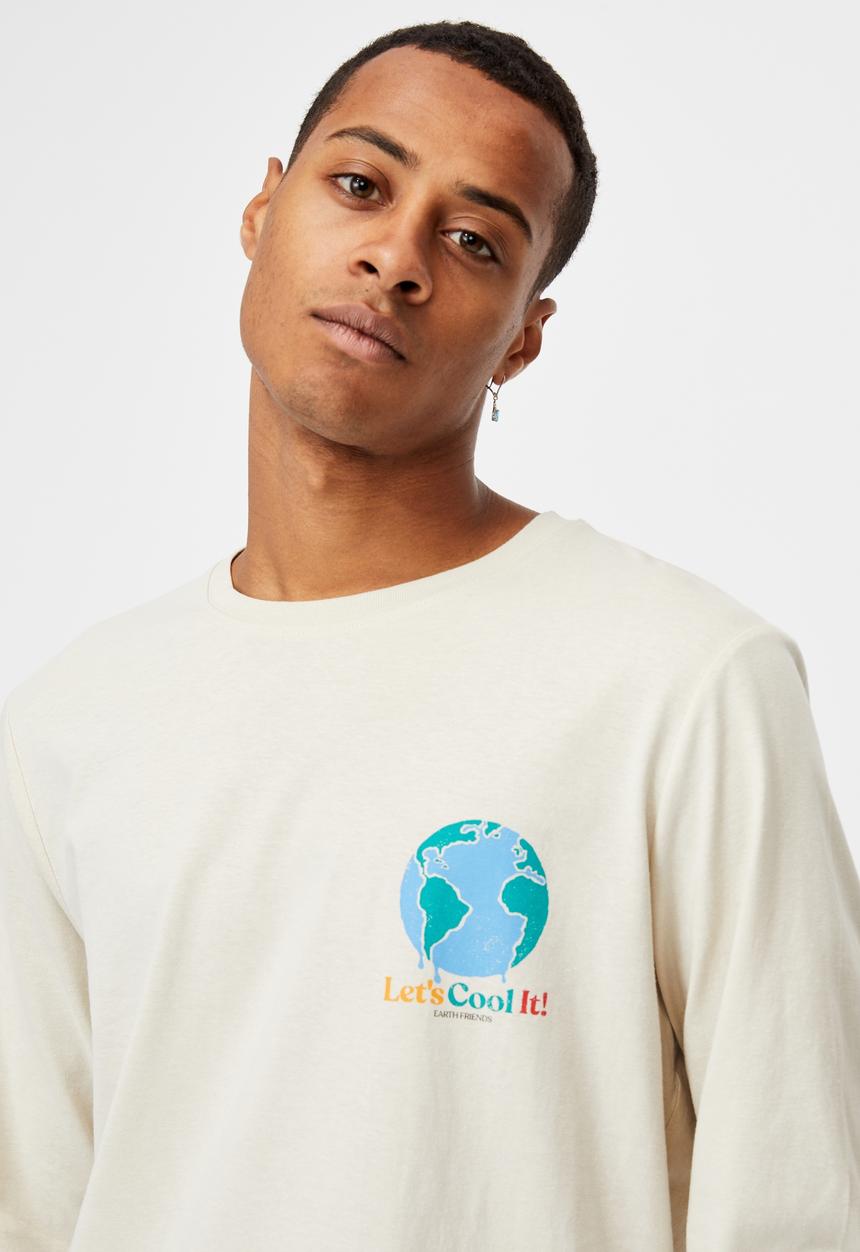 Cotton On - Tbar long sleeve T-shirt - white