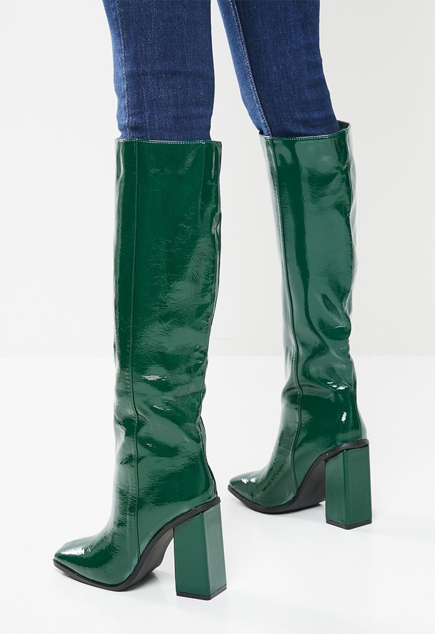Footwork - Nodini knee length boot - green