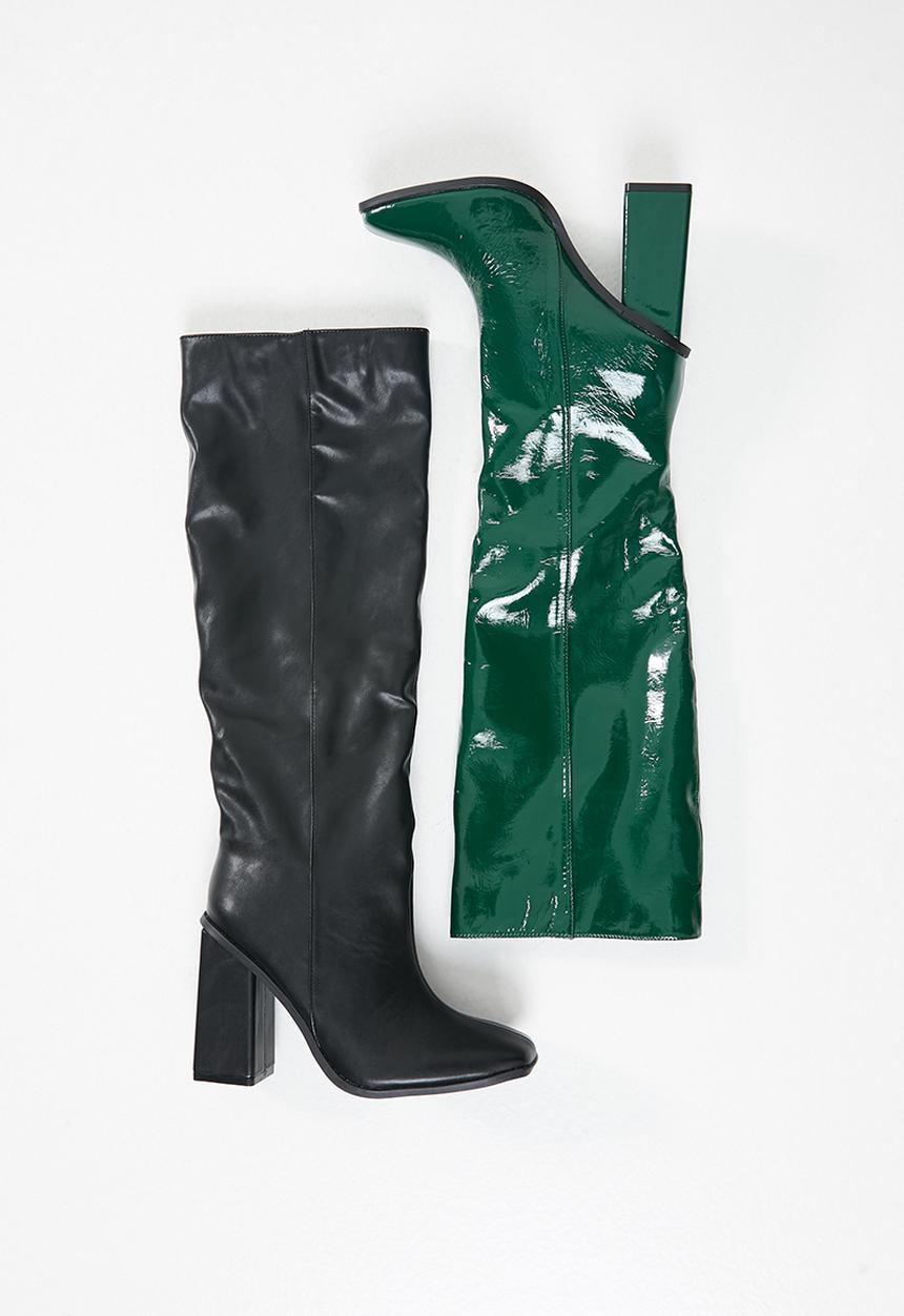 Footwork - Nodini knee length boot - green
