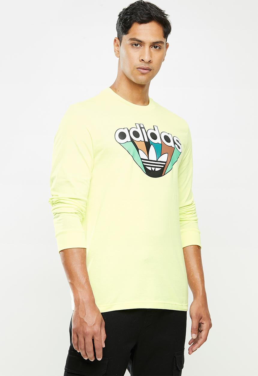 adidas Originals - Adidas summer T-shirt - yellow