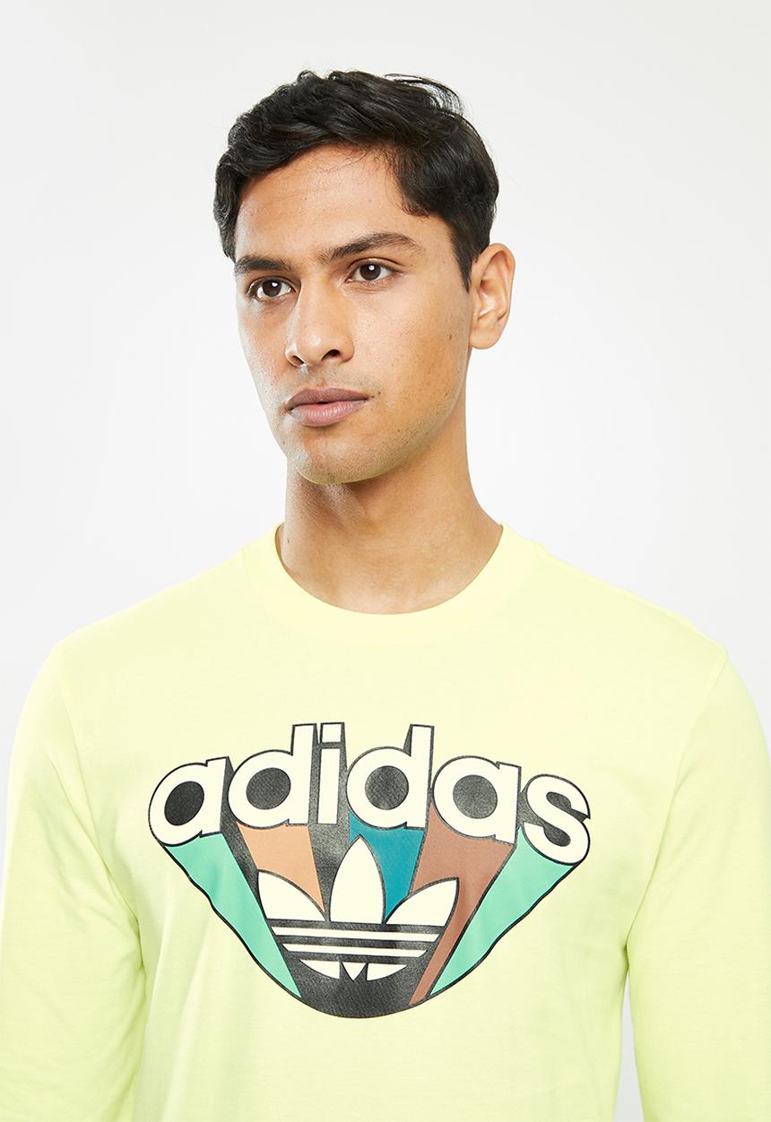 adidas Originals - Adidas summer T-shirt - yellow