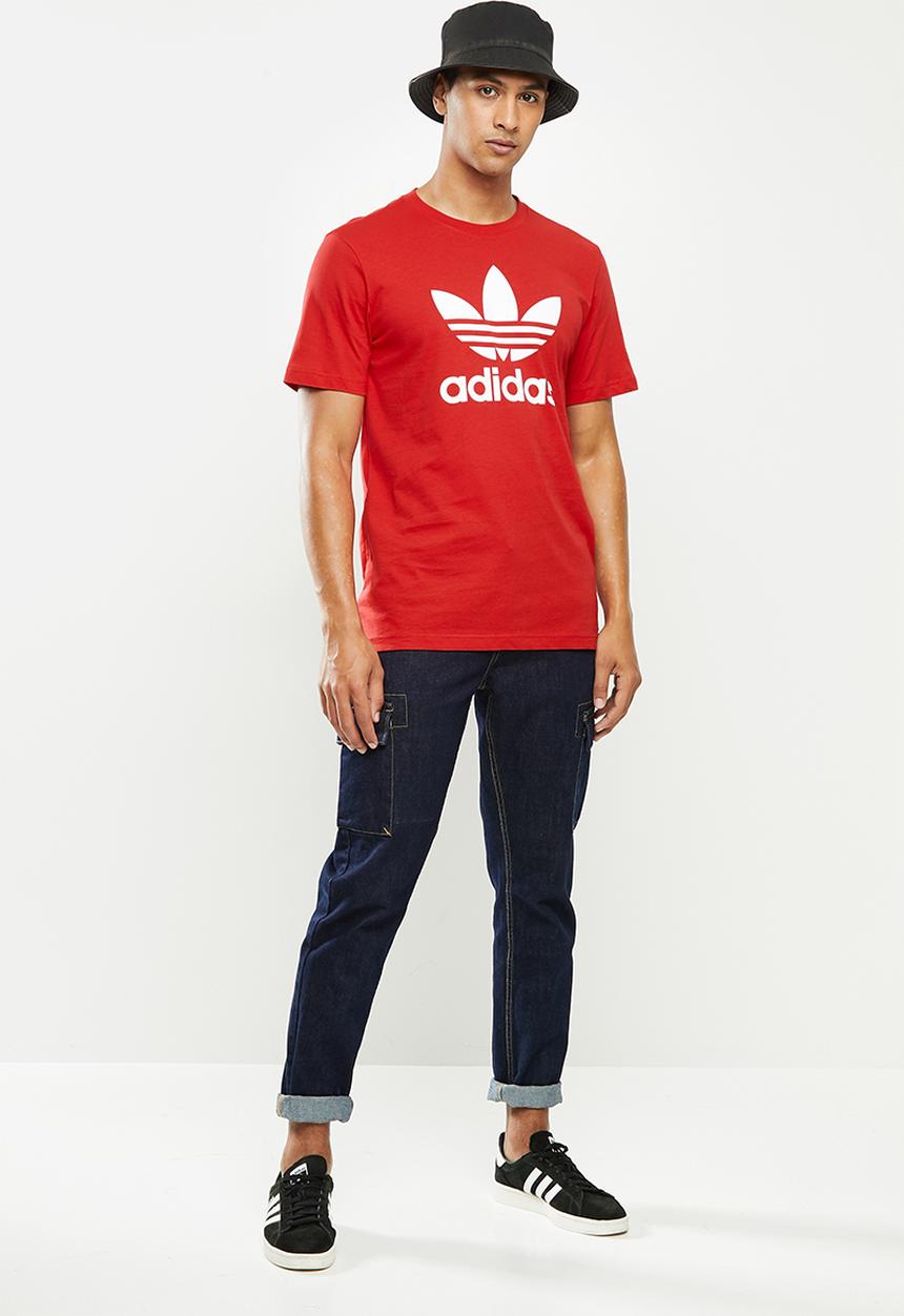 adidas Originals - Trefoil T-shirt - red