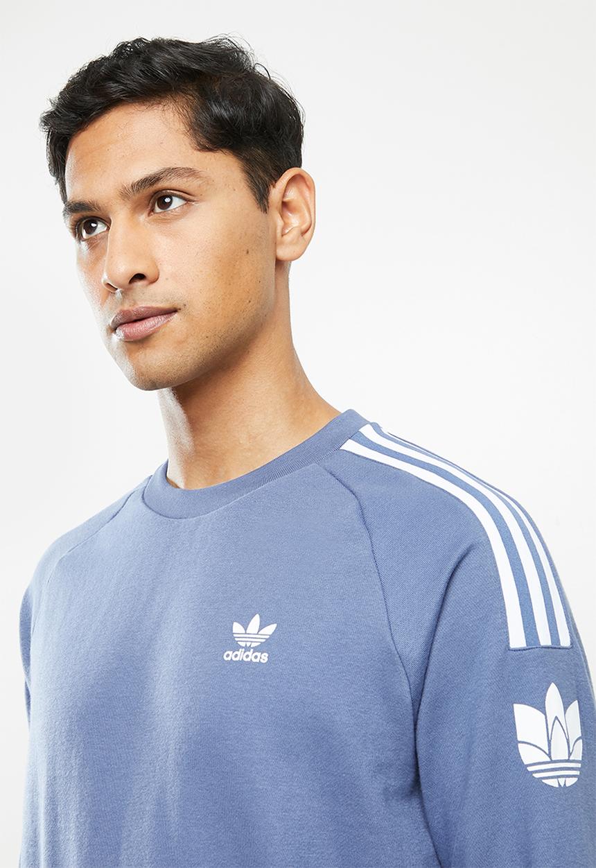 adidas Originals - 3D tf 3 strp sweatshirt - crew 