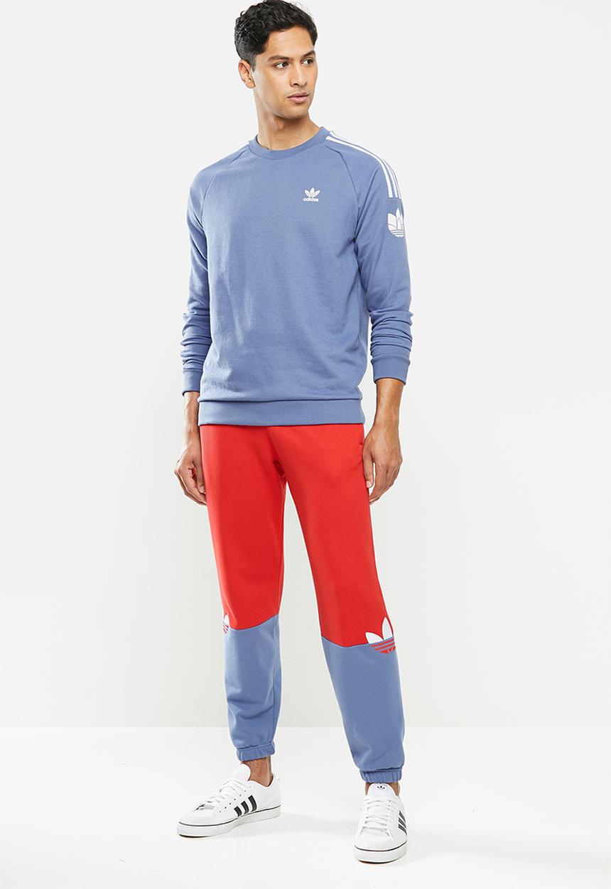 adidas Originals - 3D tf 3 strp sweatshirt - crew 