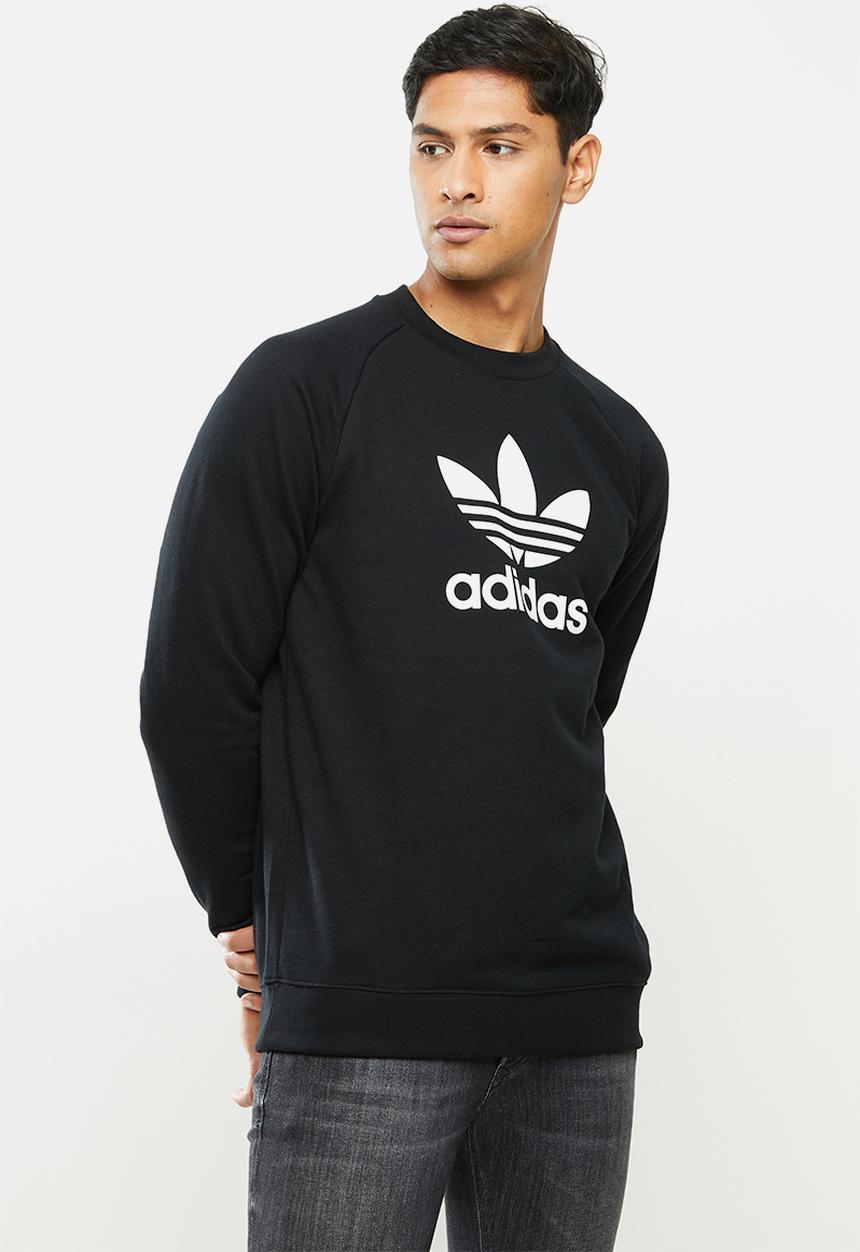 adidas Originals - Trefoil crew sweatshirt - black