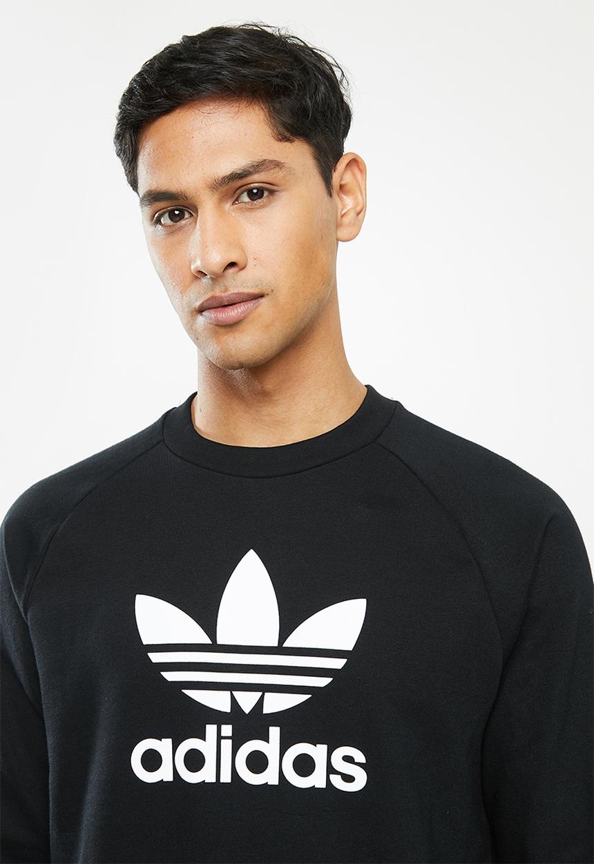 adidas Originals - Trefoil crew sweatshirt - black