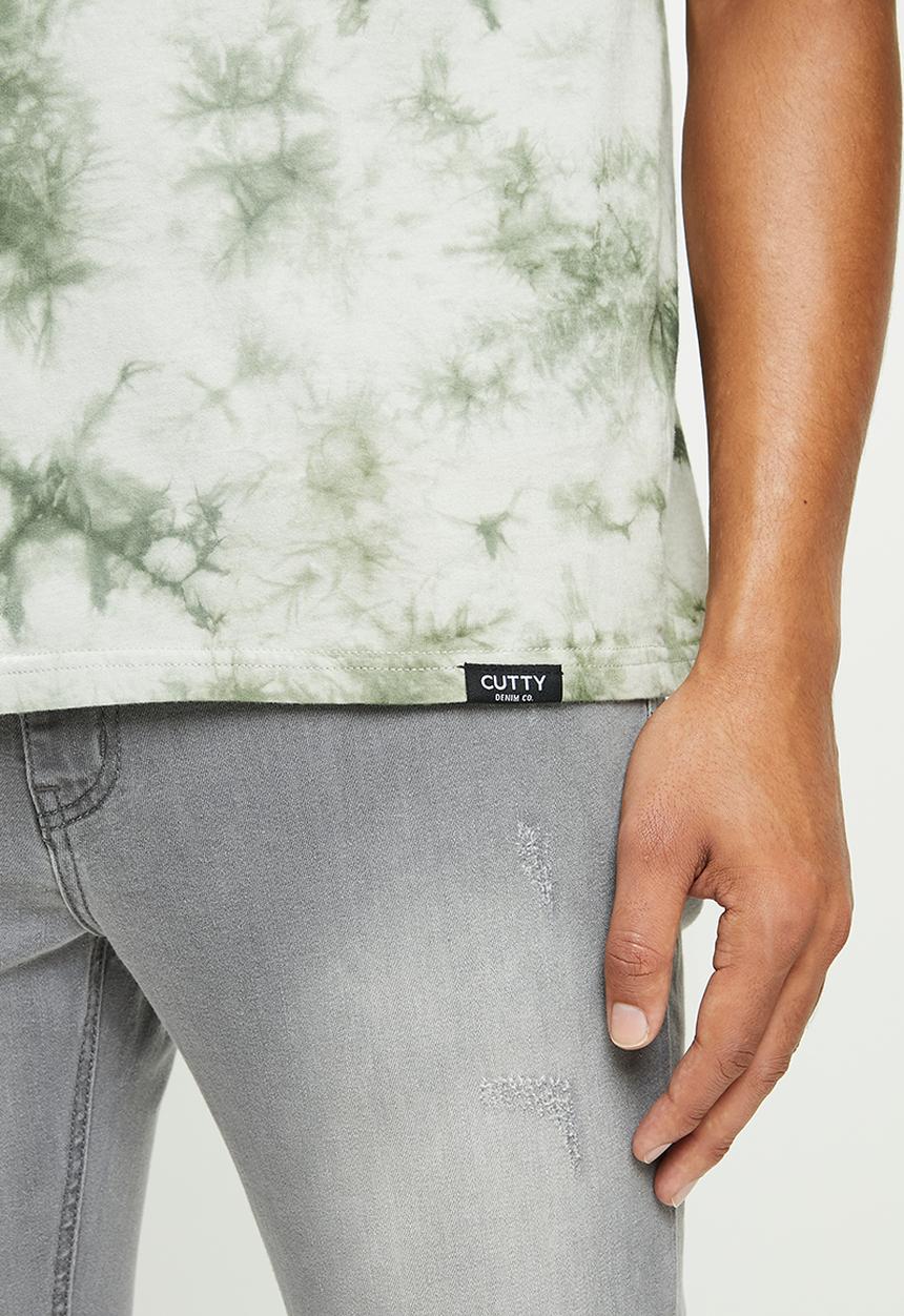 Cutty - T-shirt tie dye - green